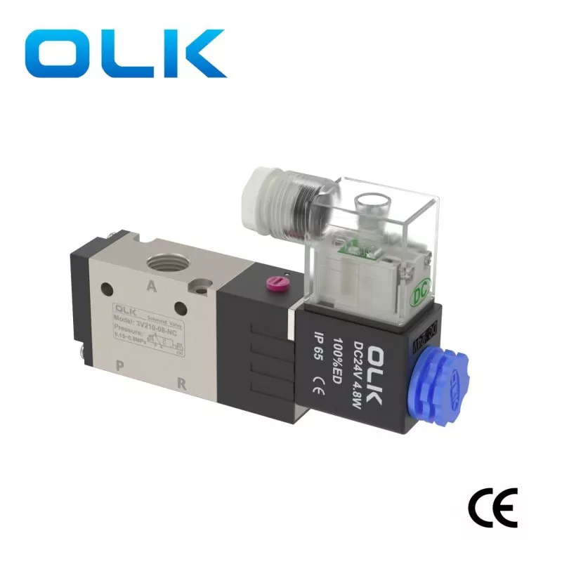 Trojcestný solenoidový ventil série 3v200